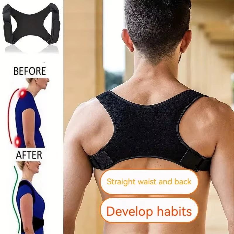Lightweight Posture Support Belt for Better Alignment - Back Support for Sitting & Standing Upright Posture Aid