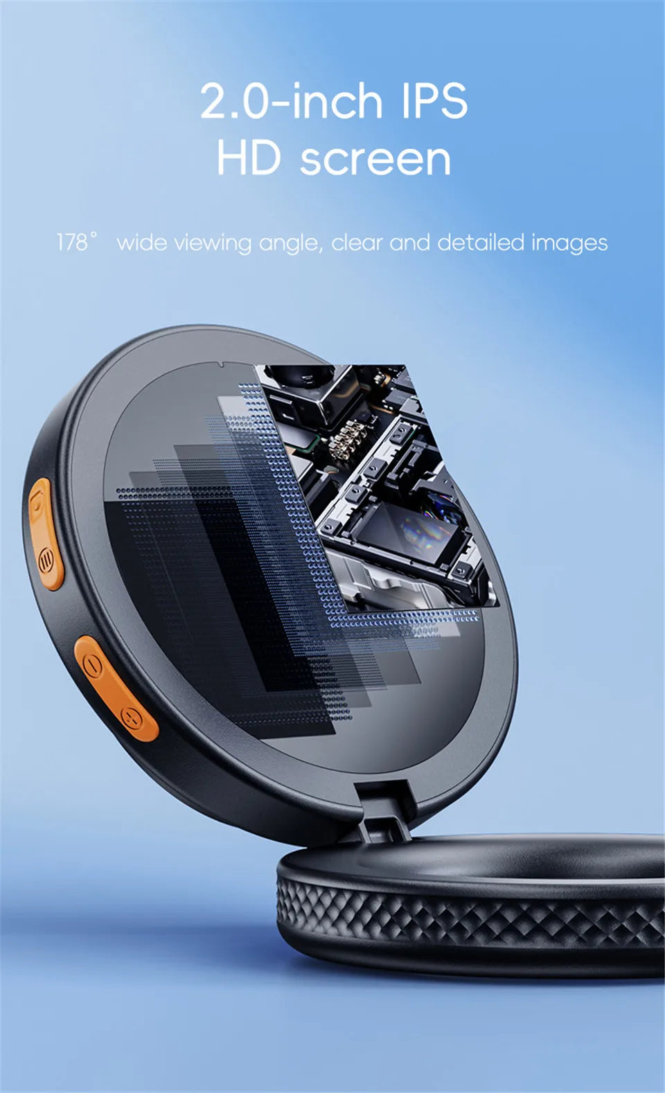2.0 inch Autofocus Microscope Magnifier 500X 1080P Digital Microscope 8Leds Magnifying Glass for Electronics Repair Maintenance