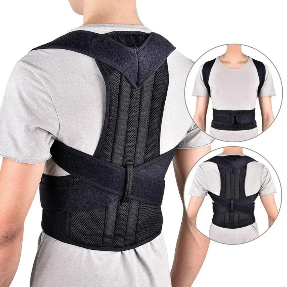 Posture Corrector Back Brace, Adjustable & Breathable for Upper Back Support, Improve Posture and Relieve Pain